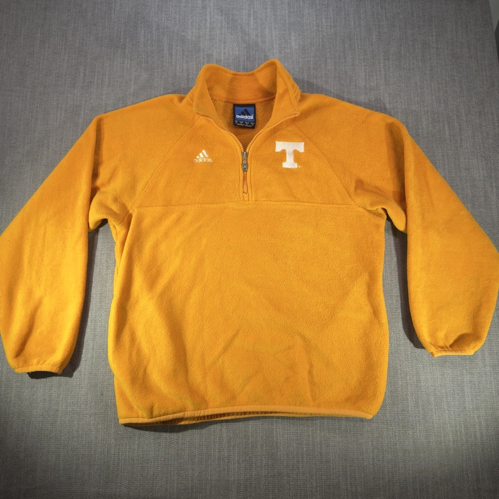 Tennessee Volunteers Sweatshirt Mens Medium Orange NCAA Football Adidas Fleece